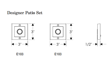 Rocky Mountain Square Flute Entry Set 3″ x 3″
